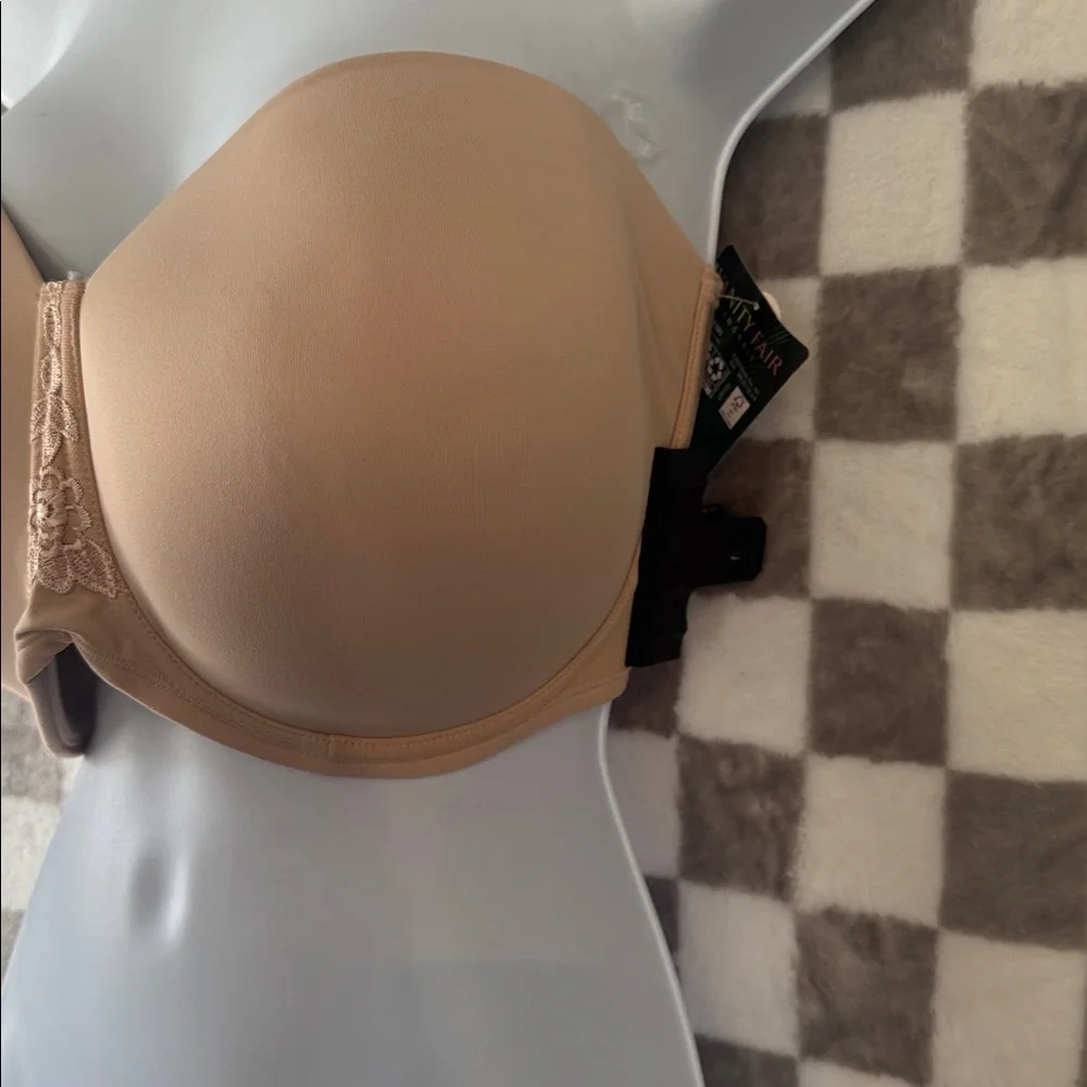 NWT Women’s Vanity Fair Lingerie Convertible 5 Way Strapless Bra Size 38G